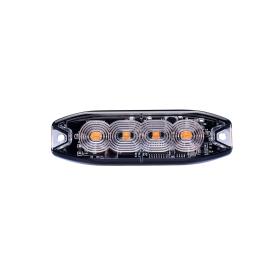 4 ORANGE LED FLASH LIGHT R65 12/24V